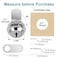 Pertinel 58 Cam Lock Keyed Different Cabinet Locks with Keys Secure Files Drawers RV Storage Locks Replacement Set Zinc AlloySilver 2PCS58 Inch