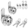 Pertinel 58 Cam Lock Keyed Different Cabinet Locks with Keys Secure Files Drawers RV Storage Locks Replacement Set Zinc AlloySilver 2PCS58 Inch