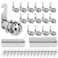 Pertinel Cam Locks Cabinet Locks Keyed Alike 118 Length Cylinder Secure Files Drawers RV Storage Locks Replacement Set Zinc Alloy Chrome Finish 118 Inch 16Pcs