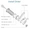 Pertinel Cam Locks Keyed Alike 112 Inch Extra Long Cabinet Lock with Keys Secure Files Drawers RV Storage Locks Replacement Set Zinc Alloy