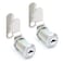 Qjaiune 2 Pack Cabinet Cam Lock with 118 Inch Cylinder Offset Straight Cam Thumb Locks Tool Box Lock Replacement RV Locks for Storage Door File Drawer Dresser Mailbox Nickel Finish