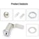 Qjaiune 2 Pack Cabinet Cam Lock with 118 Inch Cylinder Offset Straight Cam Thumb Locks Tool Box Lock Replacement RV Locks for Storage Door File Drawer Dresser Mailbox Nickel Finish