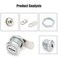 Qjaiune 2 Pack Cabinet Cam Lock with 58 Inch Cylinder Offset Straight Cam Thumb Locks Tool Box Lock Replacement RV Locks for Storage Door File Drawer Dresser Mailbox Nickel Finish