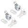 Qjaiune 2 Pack Cabinet Cam Lock with 58 Inch Cylinder Offset Straight Cam Thumb Locks Tool Box Lock Replacement RV Locks for Storage Door File Drawer Dresser Mailbox Nickel Finish