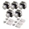 RDEXP Push Button Keyless Locks Latch Knob Cupboard 2cm079in Mounting Hole for RV Drawer Cabinet Door Thickness 1518cm Set of 5