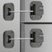 AzdBvae Refrigerator Lock Heavy Duty Fridge Lock Combination Lock for Fridge Cabinets Window Drawers and Child Safety Keep Cat Away No Drilling Easy Install No Keys Needed 2 Pack Black