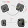 AzdBvae Refrigerator Lock Heavy Duty Fridge Lock Combination Lock for Fridge Cabinets Window Drawers and Child Safety Keep Cat Away No Drilling Easy Install No Keys Needed 2 Pack Black