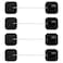 Coipdfty Refrigerator Lock Heavy Duty Fridge Lock Combination Lock for Refrigerator Cabinets Drawers Safety Lock Easy Install No Keys Needed Black4Pack