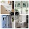 Coipdfty Refrigerator Lock Heavy Duty Fridge Lock Combination Lock for Refrigerator Cabinets Drawers Safety Lock Easy Install No Keys Needed Black4Pack