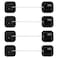Coipdfty Refrigerator Lock Heavy Duty Fridge Lock Combination Lock for Refrigerator Cabinets Drawers Safety Lock Easy Install No Keys Needed Black4Pack