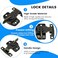SDTC Tech 2 Pack Dining Table Locks Heavy Duty Dining Training Table Latches Metal Spring Leaf Buckles Connector for Tables Leaf Extension Tables Conference Desks Bronze