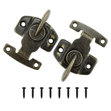 SDTC Tech 2 Pack Dining Table Locks Heavy Duty Dining Training Table Latches Metal Spring Leaf Buckles Connector for Tables Leaf Extension Tables Conference Desks Bronze