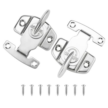 SDTC Tech 2 Pack Dining Table Locks Heavy Duty Dining Training Table Latches Metal Spring Leaf Buckles Connector for Tables Leaf Extension Tables Conference Desks Silver