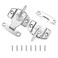 SDTC Tech 2 Pack Dining Table Locks Heavy Duty Dining Training Table Latches Metal Spring Leaf Buckles Connector for Tables Leaf Extension Tables Conference Desks Silver