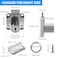 SDTC Tech Desk Drawer Lock and Door Puncher Kit Opening Diameter 075 inch 19 mm for Door Panels with a Thickness of 17 mm 22 mm