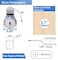 Sissinda Cam Locks Cabinet Locks Keyed Alike 58 Cylinder Length Fits on 04 Max Panel Thickness Secure File Drawer Mailbox RV Storage Tool Box Replacement Lock Set Zinc Alloy58 Inch 5Pcs