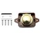 SQXBK Keyless Push Button Catch Door Knob Lock Push Button Catch Lock for RV Caravan Cabinet Boat Motor Home CupboardBrown Gold