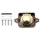 SQXBK Keyless Push Button Catch Door Knob Lock Push Button Catch Lock for RV Caravan Cabinet Boat Motor Home CupboardBrown Gold