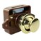 SQXBK Keyless Push Button Catch Door Knob Lock Push Button Catch Lock for RV Caravan Cabinet Boat Motor Home CupboardBrown Gold