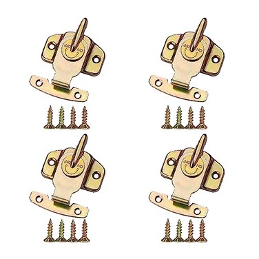 TAODAN 4PCS Metal Table Locks Dining Training Table Buckles Connectors Dining Table Locks Metal Spring Table Leaf Buckle Latches Table Leaf Latch Hardware Accessories