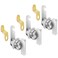 Sartatue Thumb Cam Locks 58 3Pcs Cabinet cam Locks for Storage Door Compartment Door Thumb Operated Locks Keyless58 Inch 3Pcs