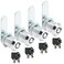 Uenhoy 4 Pack Tubular Cam Lock 1 Inch Cabinet Cam Lock Set for Tool Box File Cabinet Mail Box Vending Machine ATM Keyed Different