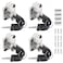 Unlorspy 4 PCS Cylinder Cupboard Drawer Lock Drawer Lock with Keys Opening Diameter 075inch19MM Furniture Hardware Locks for Drawer Cabinet Cupboard Household Office Mailbox Drawer Silver