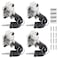 Unlorspy 4 PCS Cylinder Cupboard Drawer Lock Drawer Lock with Keys Opening Diameter 075inch19MM Furniture Hardware Locks for Drawer Cabinet Cupboard Household Office Mailbox Drawer Silver