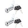uxcell Cam Lock 112 Cylinder Long Cabinet Locks with No1 Cam Fits on 138 Max Thick Panel Keyed Different 2Pcs