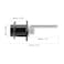 uxcell Drawer Desk Wardrobe Cabinet Plunger Lock 58 Cylinder Diameter 1316 Cylinder Length Zinc Alloy Black Surface Keyed Different