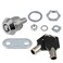 uxcell Tubular Cam Lock 1316 Cylinder Length Fits on 12 Max Panel Thickness Zinc Alloy Chrome Finish Keyed Different