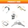 LanKstet Vertical File Cabinet Lock Kit Replacement for HON F24 F28 SRS 2185 with 2 KeysKeyed Alike Drawer File Cabinet Lock Parts