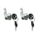 VictorsHome Cabinet Cam Lock for Tool Box RV Door Mailbox Drawer File Cabinet 34 Inch 20mm Cylinder Length Fits for 12 Inch Max Panel Thickness Chrome Finish Keyed Alike 2 Pack