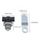 WELWIK 2PCS Black Zinc Alloy Thumb Operated Offset Cam Lock T Handle Door Latch Twist Lock Cylinder for Mailbox Locker Toolbox Chassis Cabinet
