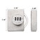 Wocoe Silvery Cabinet LockMechanical Password LockAnti Pry 3 Digit Password KeylessProtect Privacyfor CabinetsDrawerWindowsLocker ClosetGardenBathroomand Sliding Door