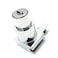 XMHF Plunger Push Lock For Sliding Glass Door Display Case Showcase Hinged Glass Cabinet Lock Fit for 5mm8mm Thick 2Pcs Key Different
