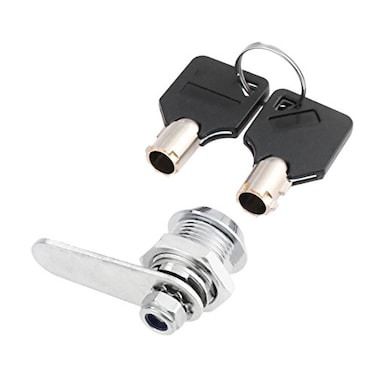 Hicello 16mm Zinc Cam Lock with 2 Keys Tubular Lock for Cabinet Mailbox Drawer Wardrobe Tool Box Replacement Hardware for Furniture Locker