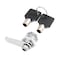 Hicello 16mm Zinc Cam Lock with 2 Keys Tubular Lock for Cabinet Mailbox Drawer Wardrobe Tool Box Replacement Hardware for Furniture Locker