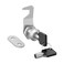 inBovoga 1 Pack Tubular Cam Locks Tool Box Lock Replacement 58 Cam Lock Keyed Alike Tool Box Locks with Keys Security File Drawer Mailbox Zinc Alloy