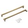Aibeli 10 Pack 1235 Inch Champagne Bronze Cabinet Pulls Square Kitchen Pulls for Cabinets Champagne Drawer Handles Modern Stainless Steel Kitchen Hardware
