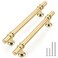 Rergy 30 Pack 5 Inch Gold Cabinet Pulls HeavyDuty Kitchen Cabinet Handles RustResistant and Durable Drawer Pulls Zinc Alloy Hardware for CupboardClosetCabinets