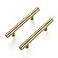 Ravinte 12 Pack 5 Inch Cabinet Pulls Brushed Brass Stainless Steel Kitchen Drawer Pulls Cabinet Handles 5Length 3 Hole Center