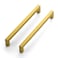 Ravinte 12 Pack 8 Inch Square Cabinet Handles Pulls Brushed Brass Drawer Pulls Kitchen Hardware for Cabinets Cupboards