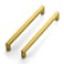 Ravinte 12 Pack 8 Inch Square Cabinet Handles Pulls Brushed Brass Drawer Pulls Kitchen Hardware for Cabinets Cupboards