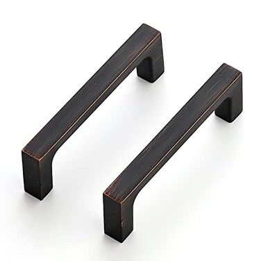 Ravinte 30 Pack Solid 3 Inch Square Cabinet Handles OilRubbed Bronze Pulls Drawer Pulls Kitchen Hardware Handles