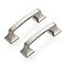 Ravinte 30 Pack Solid 3 Square Foot Arch Pulls Kitchen Cabinet Handles Brushed Nickel Pulls Silver Dresser Kitchen Cupboard Hardware Handles for Cabinets Cupboard Drawers