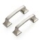 Ravinte 30 Pack Solid 3 Square Foot Arch Pulls Kitchen Cabinet Handles Brushed Nickel Pulls Silver Dresser Kitchen Cupboard Hardware Handles for Cabinets Cupboard Drawers