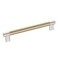 Amerock Cabinet Pull Polished NickelGolden Champagne 8 inch 203 mm CentertoCenter Esquire 1 Pack Drawer Pull Drawer Handle Cabinet Hardware