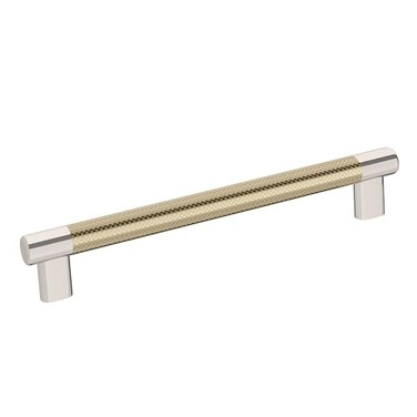Amerock Cabinet Pull Polished NickelGolden Champagne 8 inch 203 mm CentertoCenter Esquire 1 Pack Drawer Pull Drawer Handle Cabinet Hardware