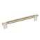 Amerock Cabinet Pull Polished NickelGolden Champagne 8 inch 203 mm CentertoCenter Esquire 1 Pack Drawer Pull Drawer Handle Cabinet Hardware